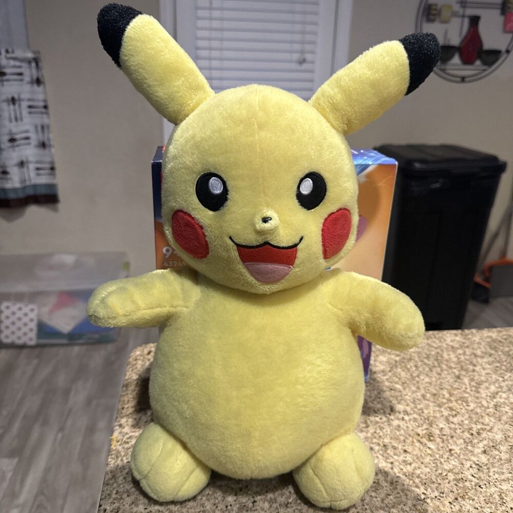 Build-A-Bear Pikachu Pokemon Plush 18" Yellow Stuffed Animal 2016 BAB